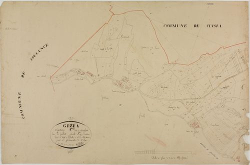 Gizia, section C, Montférand, feuille 2.géomètre : Billet