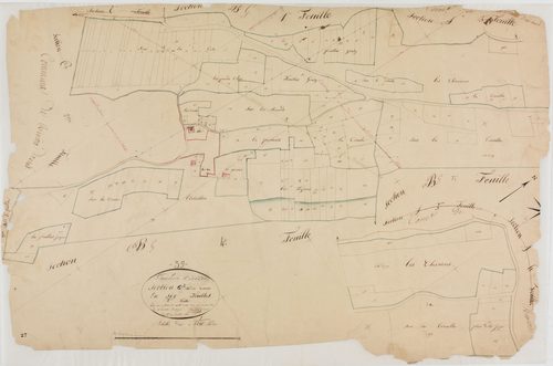 Grande-Rivière, section G, les Cernois, feuille 2.géomètre : Berthet