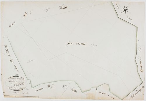 Grande-Rivière, section G, les Cernois, feuille 4.géomètre : Berthet