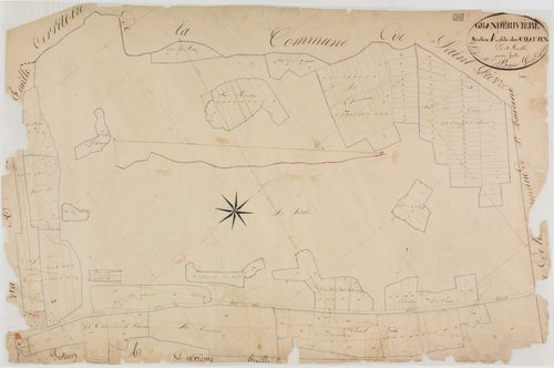 Grande-Rivière, section A, les Chauvins, feuille 1.géomètre : Bénier père