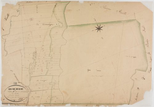 Grande-Rivière, section E, Trémontagne, feuille 3.géomètre : Berthet