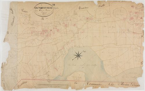 Grande-Rivière, section B, les Bouviers, feuille 2.géomètre : Bénier père
