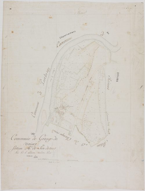 Grange-de-Vaivre, section A , Fin Dessus, feuille unique.