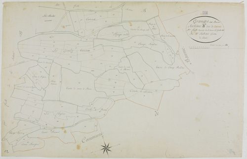 Granges-sur-Baume, section B, Tancua, feuille 3.géomètre : Sauldubois