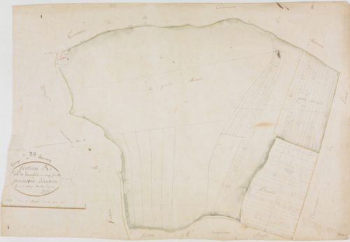 Graye-et-Charnay, section A, l'Amande, feuille 1.géomètre : Berthet