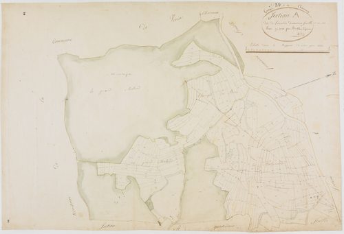 Graye-et-Charnay, section A, l'Amande, feuille 2.géomètre : Berthet