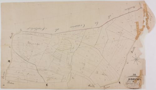 Grozon, section E, les Granges-Longins, feuille 3.