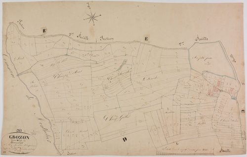 Grozon, section D, les Boucales, feuille 5.