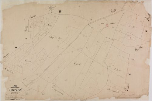 Grozon, section D, les Boucales, feuille 2.
