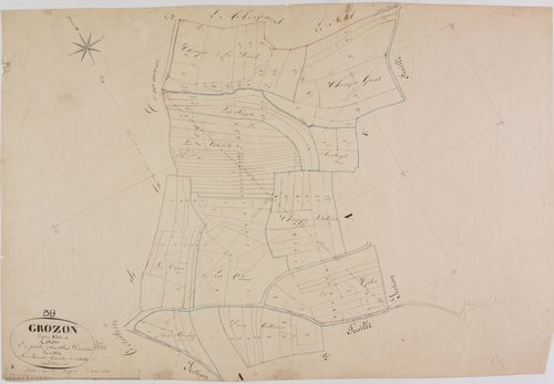 Grozon, section A, Coton, feuille 2.