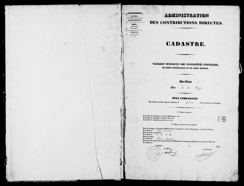 Etat de sections.