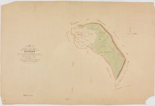 Hautecour, tableau d'assemblage.géomètre : Jannin