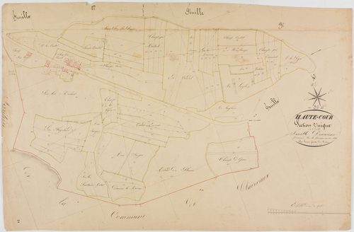 Hautecour, section unique, feuille 2.géomètre : Lamare