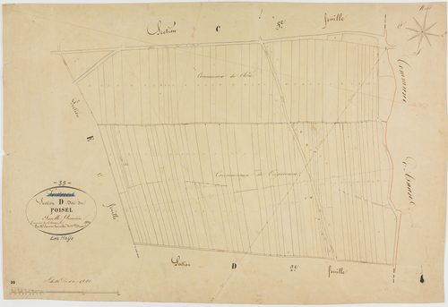 Hays (Les), section D, Poisel, feuille 1.géomètre : Jannin