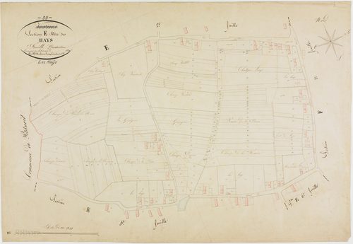 Hays (Les), section E, les Hays, feuille 4.géomètre : H. Duchesne