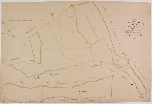 Ivrey, section A, les Vignes, feuille 1.
