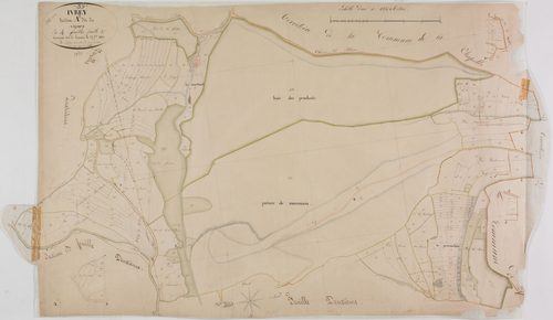 Ivrey, section A, les Vignes, feuille 3.