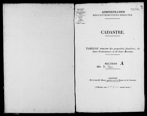Etat de sections.