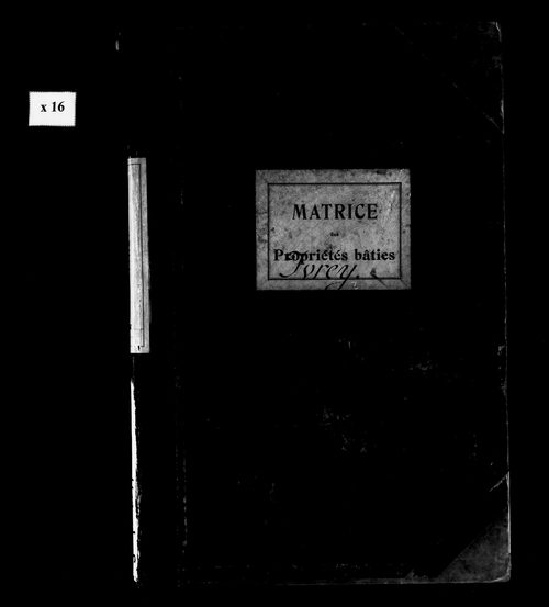 Matrice des propriétés bâties.
