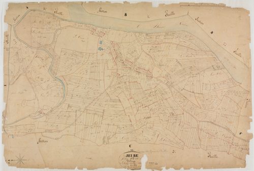 Jeurre, section C, le Village, feuille 1.géomètre : Jannin