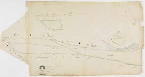 Jeurre, section C, le Village, feuille 3.géomètre : Jannin