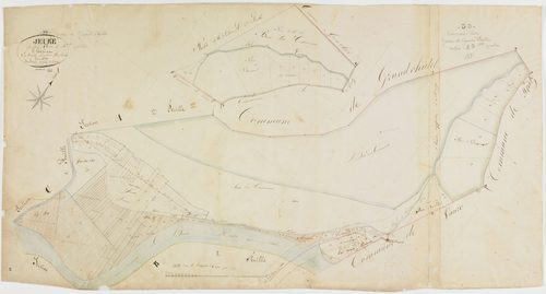 Jeurre, section A, l'Hériat, feuille 3.géomètre : Jannin