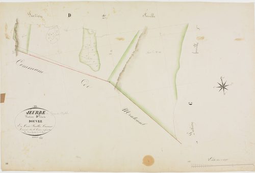 Jeurre, section D, Douvre, feuille 3.géomètre : Lamare
