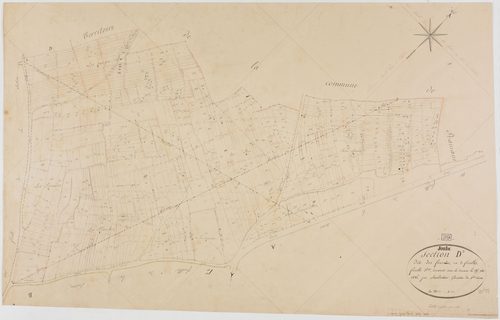 Jouhe, section D, les Fourrées, feuille 3.géomètre : Sauldubois