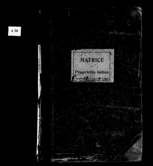 Matrice des propriétés bâties.