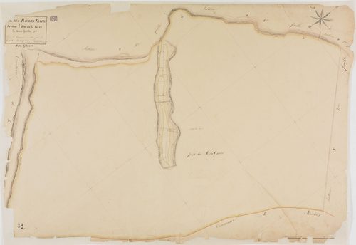 Lac-des-Rouges-Truites (Le), section F, la Forêt, feuille 3.géomètre : Duchesne