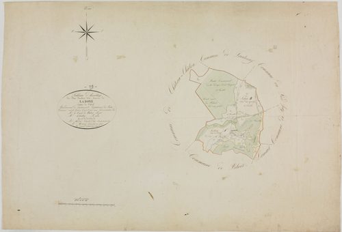 Ladoye-sur-Seille, tableau d'assemblage.géomètre : Jannin