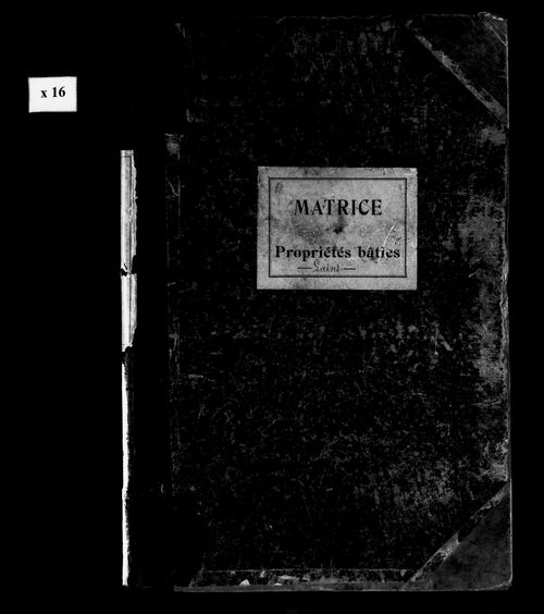 Matrice des propriétés bâties.