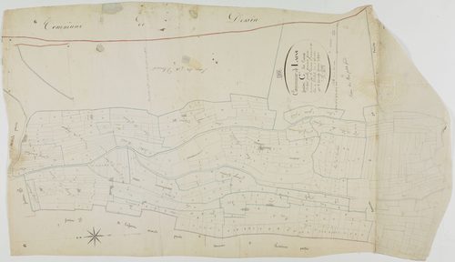 Lains, section C, les Creux, feuille 1.géomètre : Prost E. F.