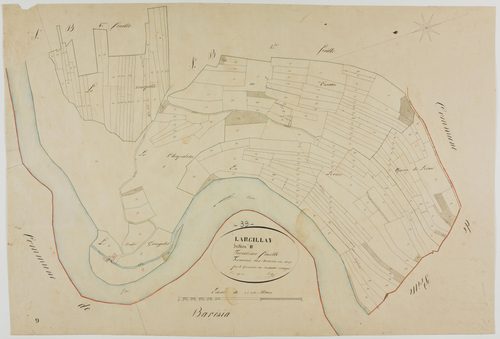 Largillay-Marsonnay, section B, Largillay, feuille 3.géomètre : Singey