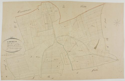 Largillay-Marsonnay, section B, Largillay, feuille 2.géomètre : Singey