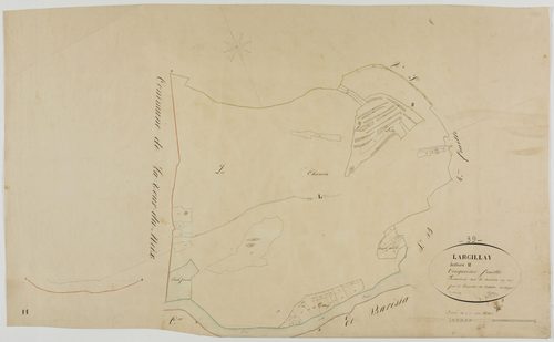 Largillay-Marsonnay, section B, Largillay, feuille 5.géomètre : Singey