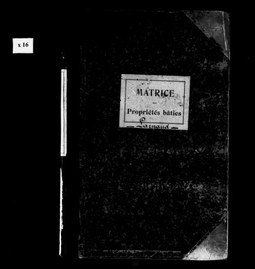 Matrice des propriétés bâties.