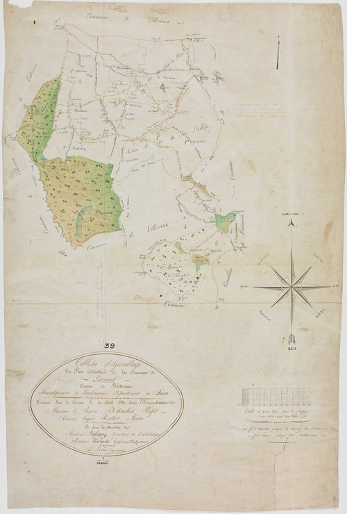 Larnaud, tableau d'assemblage.géomètre : Rebour