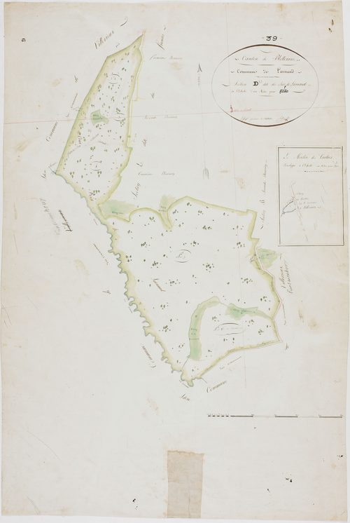 Larnaud, section D, Bois de Larnaud, feuille unique.géomètre : Rebour