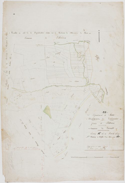 Larnaud, section A, Pont de Pierre, feuille 1.géomètre : Rebour et Camuset