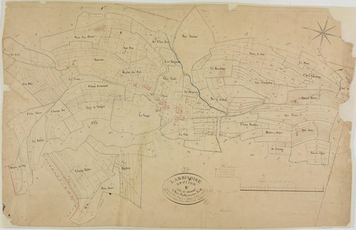 Larrivoire, section B, Samiat, feuille 2.géomètre : Dussauget