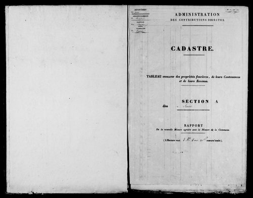 Etat de sections.