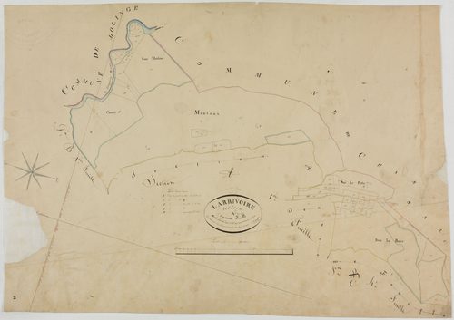 Larrivoire, section A, Samiset, feuille 2.géomètre : Dussauget