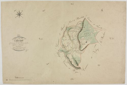Larrivoire, tableau d'assemblage.géomètre : Duchesne André