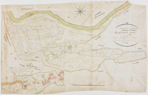Lavancia, section B, les Grands Prés, feuille unique.géomètre : Grenot