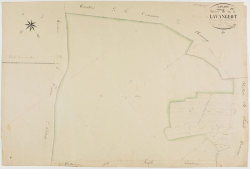 Lavangeot, section unique, feuille 3.géomètre : Patouillot
