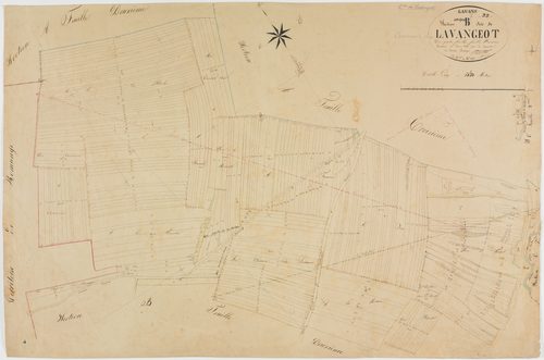 Lavangeot, section unique, feuille 1.géomètre : Patouillot