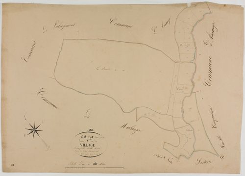 Lavans-lès-Dole, section C, le Village, feuille 6.géomètre : Guyard