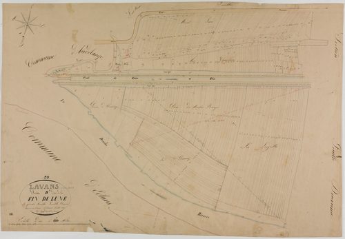 Lavans-lès-Dole, section D, la Fin de Lune, feuille 3.géomètre : Guyard