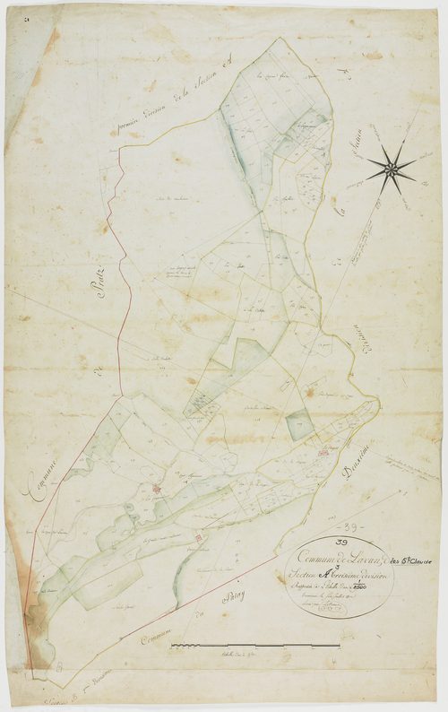 Lavans-lès-Saint-Claude, section A, feuille 3.géomètre : Lebeaud